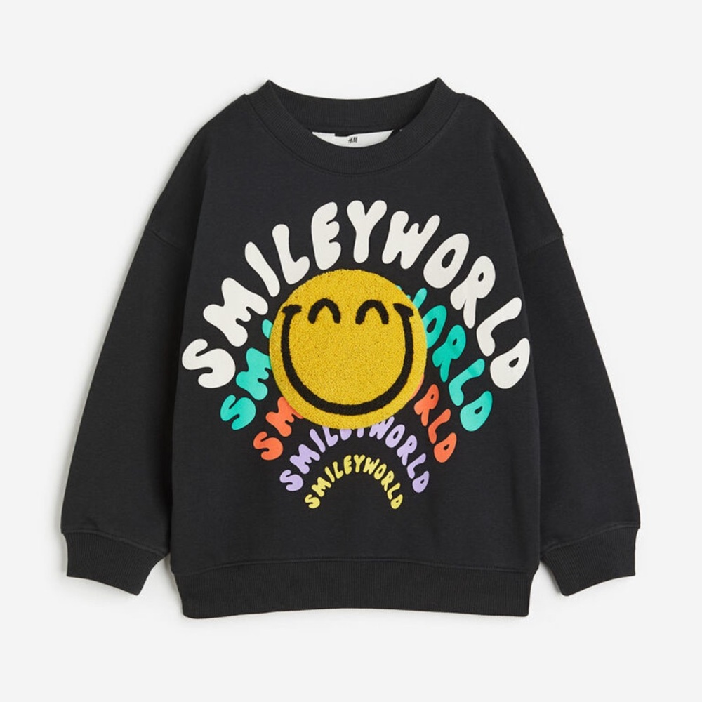 H&M x Smiley World Kid's Crewneck Sweatshirt, 5T/6